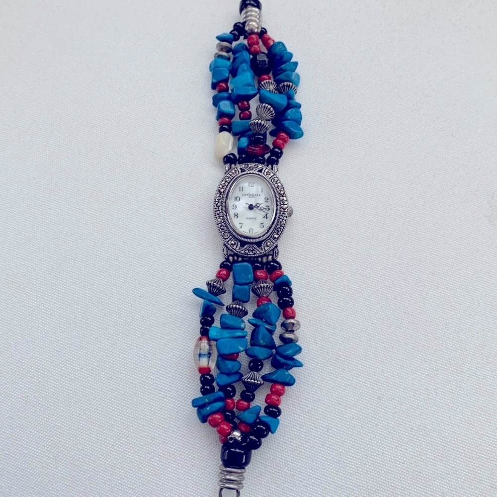 Southwestern Beaded Bracelet Watch